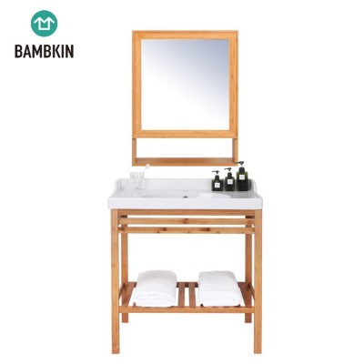 BAMBKIN  bathroom vanity  mirror cabinet and wash basin stand set